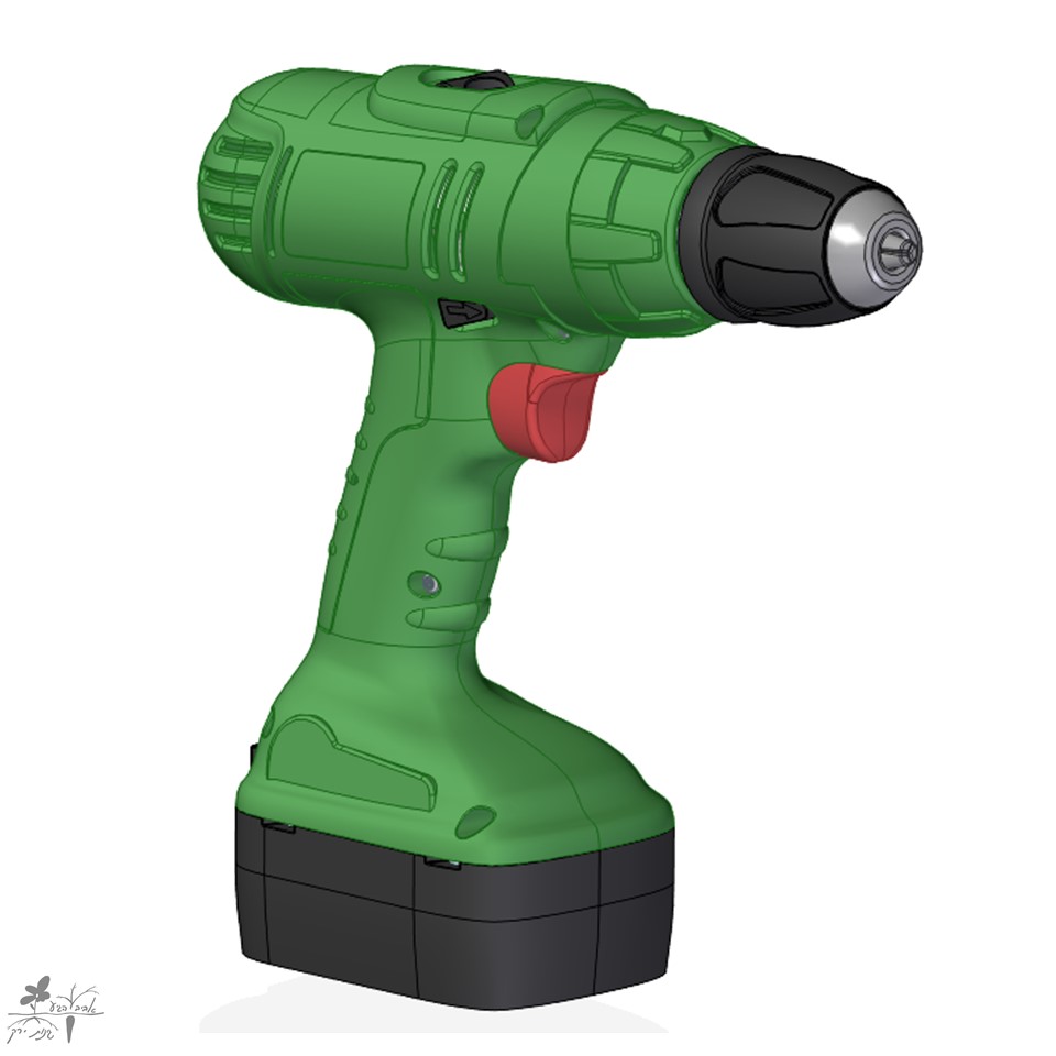 הדמיה של מברגה חשמלית